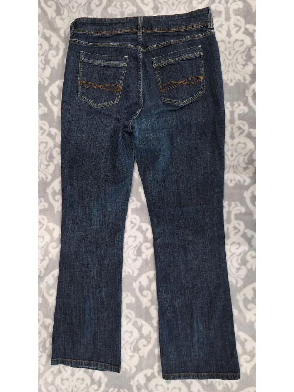 EUC Riders By Lee Womens Dark Blue Denim Bootcut Jeans/Sz. 14* - Picture 2 of 6